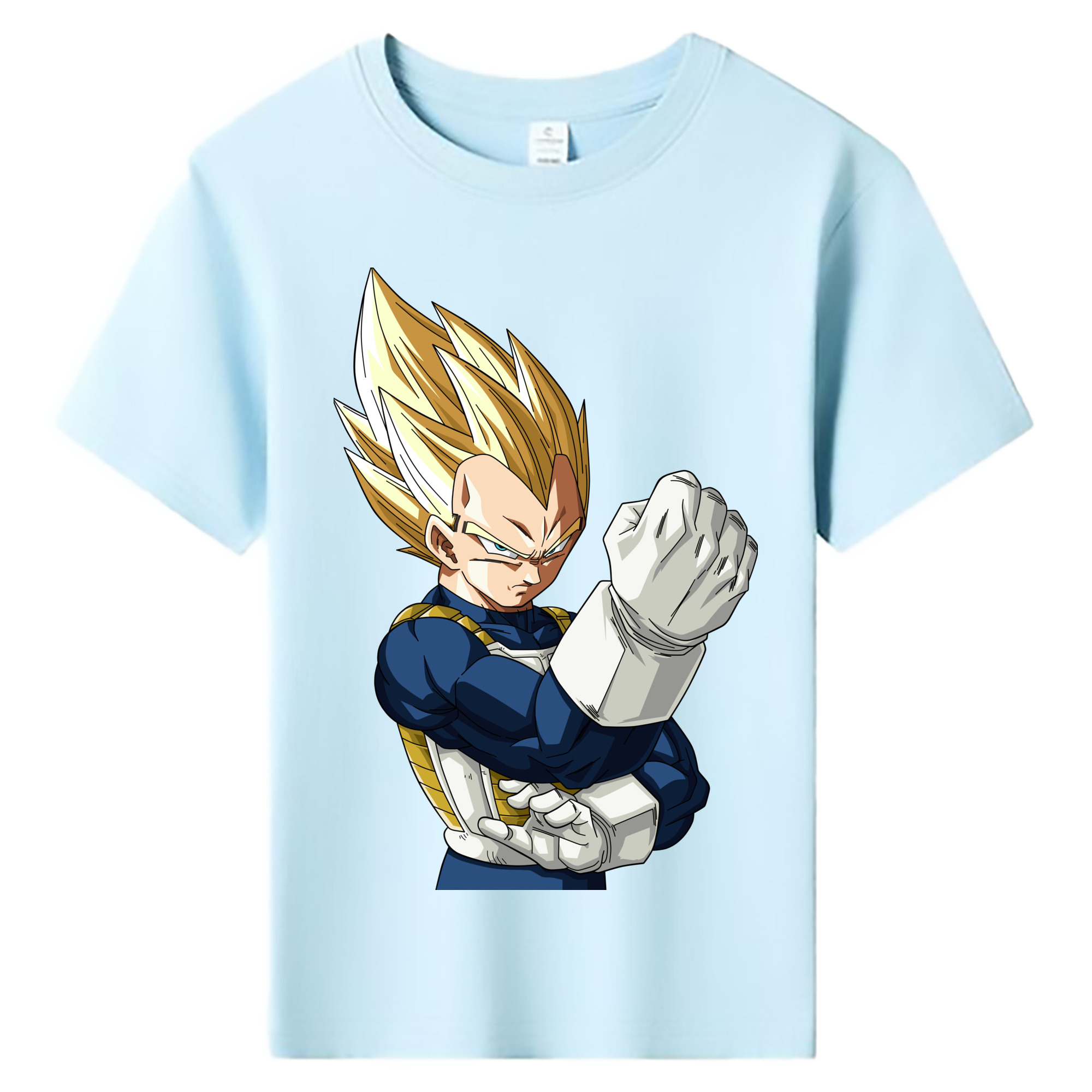 （画像用） ドラゴンボール ベジータ四世（Bejīta Yonsei）DRAGON BALL Vegeta IV 綿100％キッズTシャツ（フロントプリント）